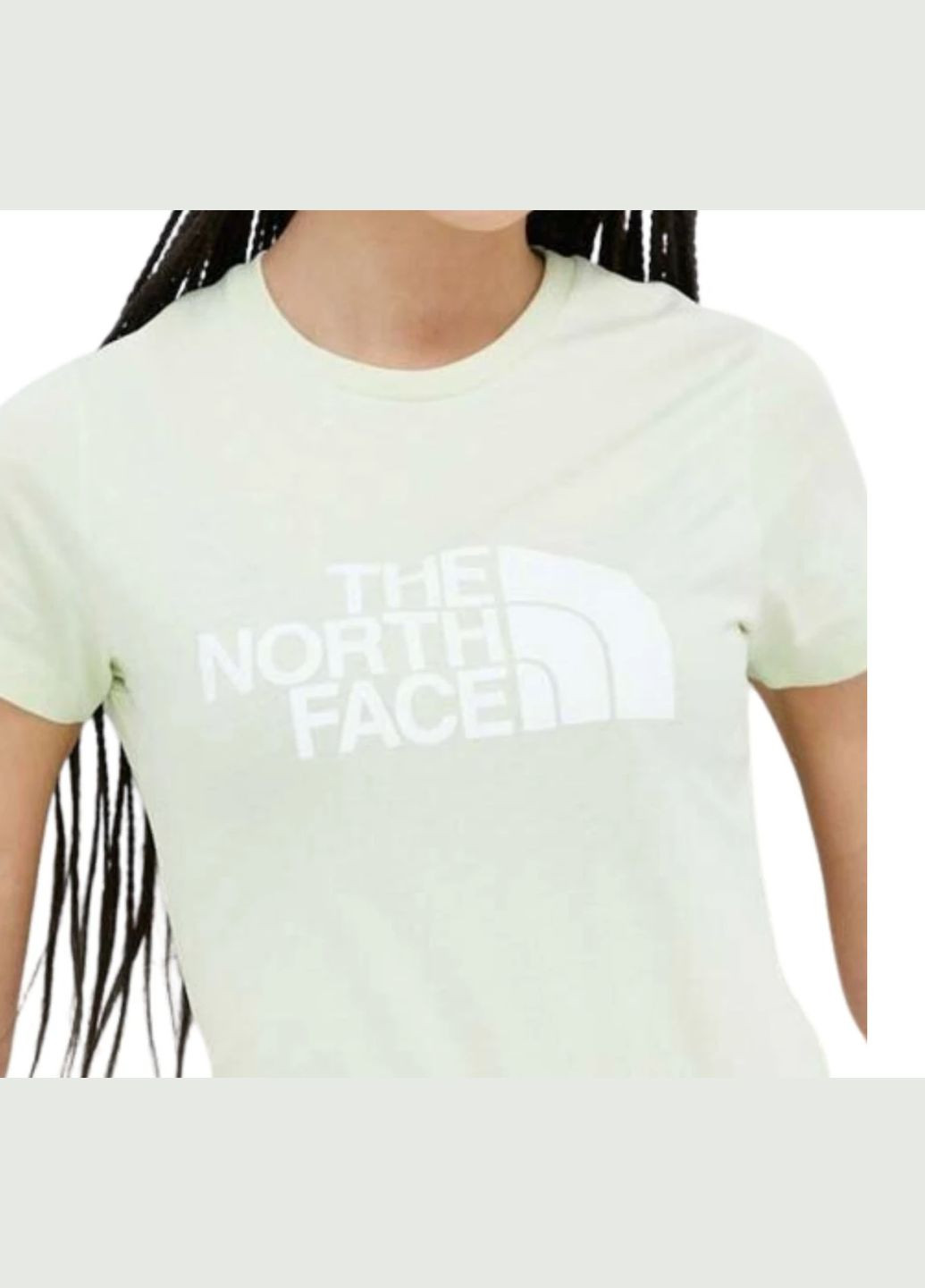 Салатова демісезон футболка w s/s easy tee з коротким рукавом The North Face