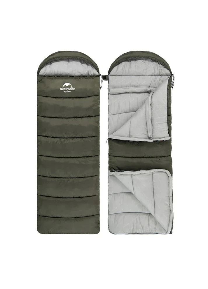 Спальник с капюшоном U150 NH20MSD07, (11°C), правый, зеленый (A-016693) Naturehike (321971184)
