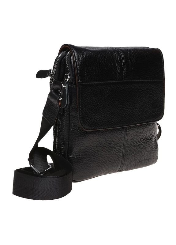 Сумка чоловіча шкіряна через плече K1B065 Чорний Keizer (302009153)