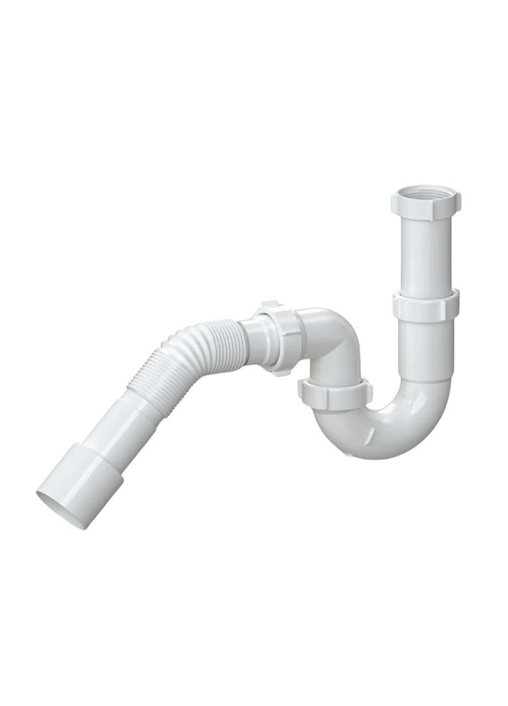 Сифон Н0415 для мийки та раковини пластиковий, герметичний SoloPlast (340286134)
