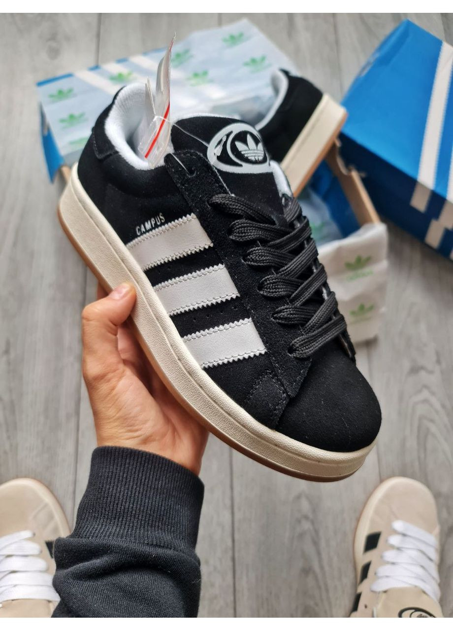 Черные демисезонные кроссовки мужские adidas campus 00s core black адидас кампус No Brand