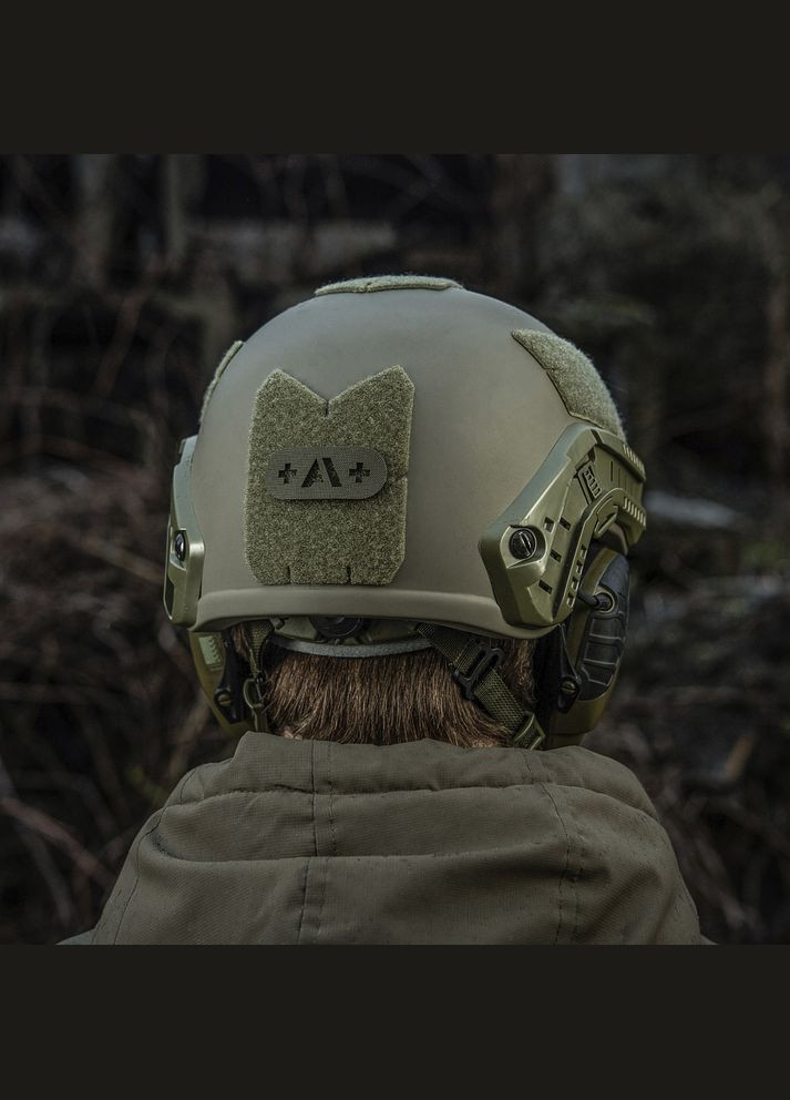 Нашивка группа крови +A+ сквозная Laser Cut Ranger Green M-TAC (315339435)