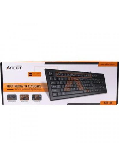 Клавіатура A4Tech krs-85 usb black (275092346)