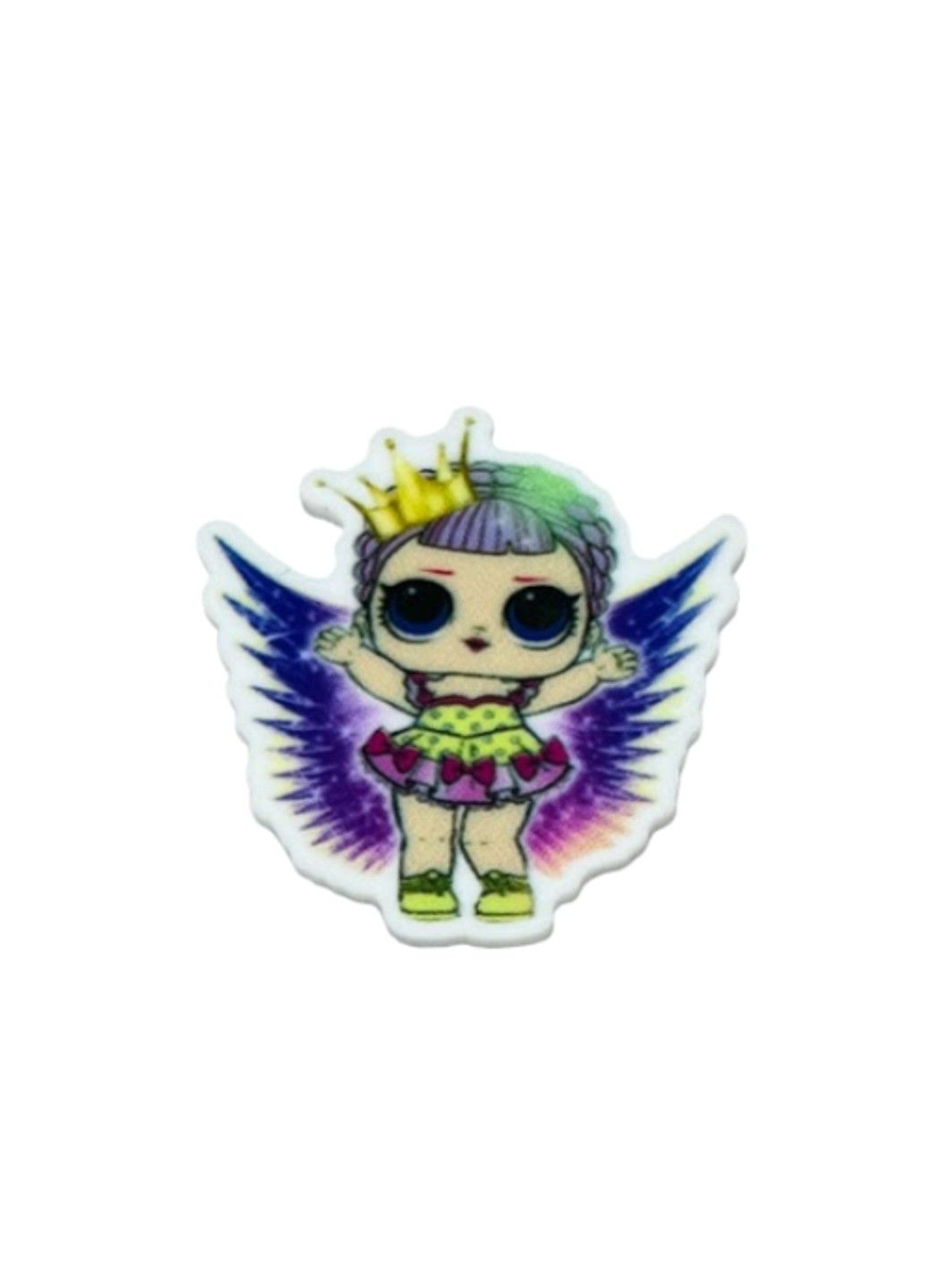 Серединка для бантів (пластиковий декор) Лялечка Лол (з крилами), 4 см, шт No Brand (315723602)