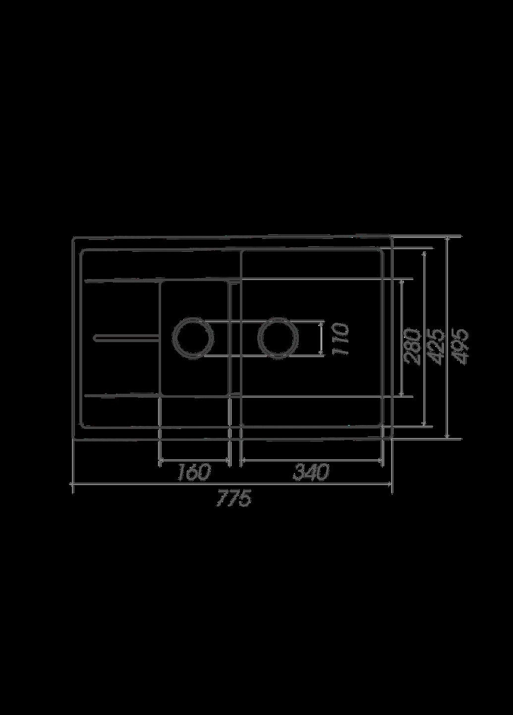 Гранитная мойка для кухни 7850W TOSKANA матовая Черная Valeso (336937456)