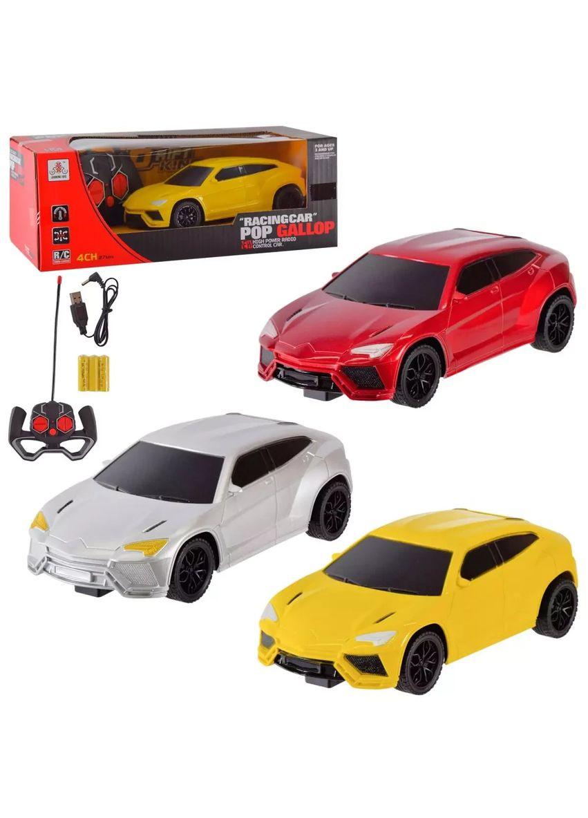 Іграшка машина на радіокеруванні спорткар 988-A7 акумулятор, в асортименті 3 кольори, короб. 28*12*10см No Brand (362423315)