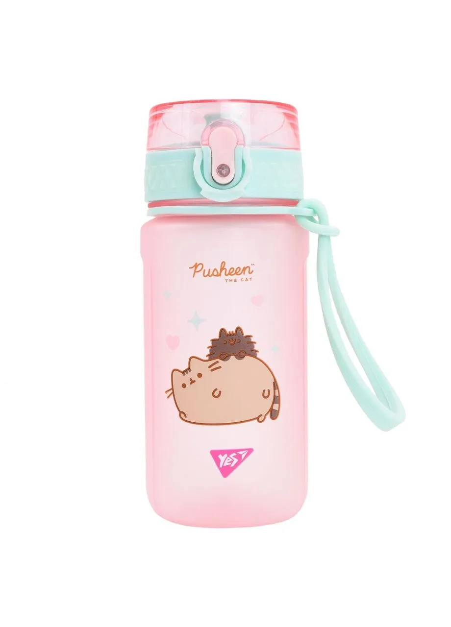 Пляшка для води 500 мл, Pusheen, soft touch, рожева Yes (401916112)