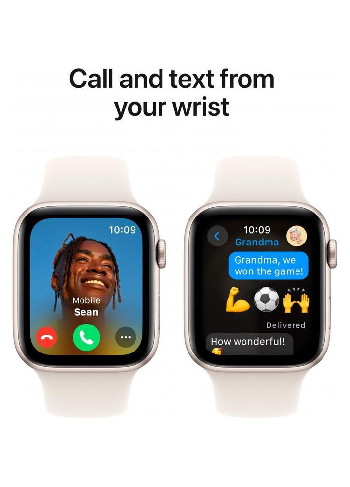 Смарт-годинник GPS 40mm Starlight Aluminium Case w. Starlight Sport Band - S/M (MXEF3) Apple Watch SE 2 (319534646)