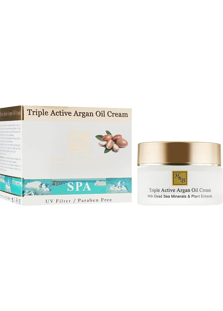 Health & Beauty Крем для обличчя активний з арганієвою олією Triple Active Argan Oil Cream 50ml (2-904055) — Крем, Ізраїль (373660036)