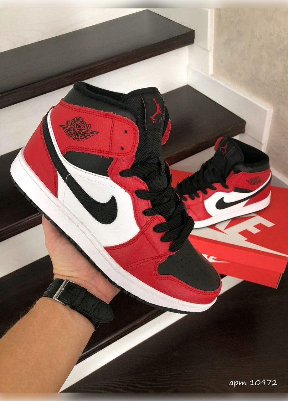 Красные демисезонные красные с белым демисезонные мужские кроссовки No Brand