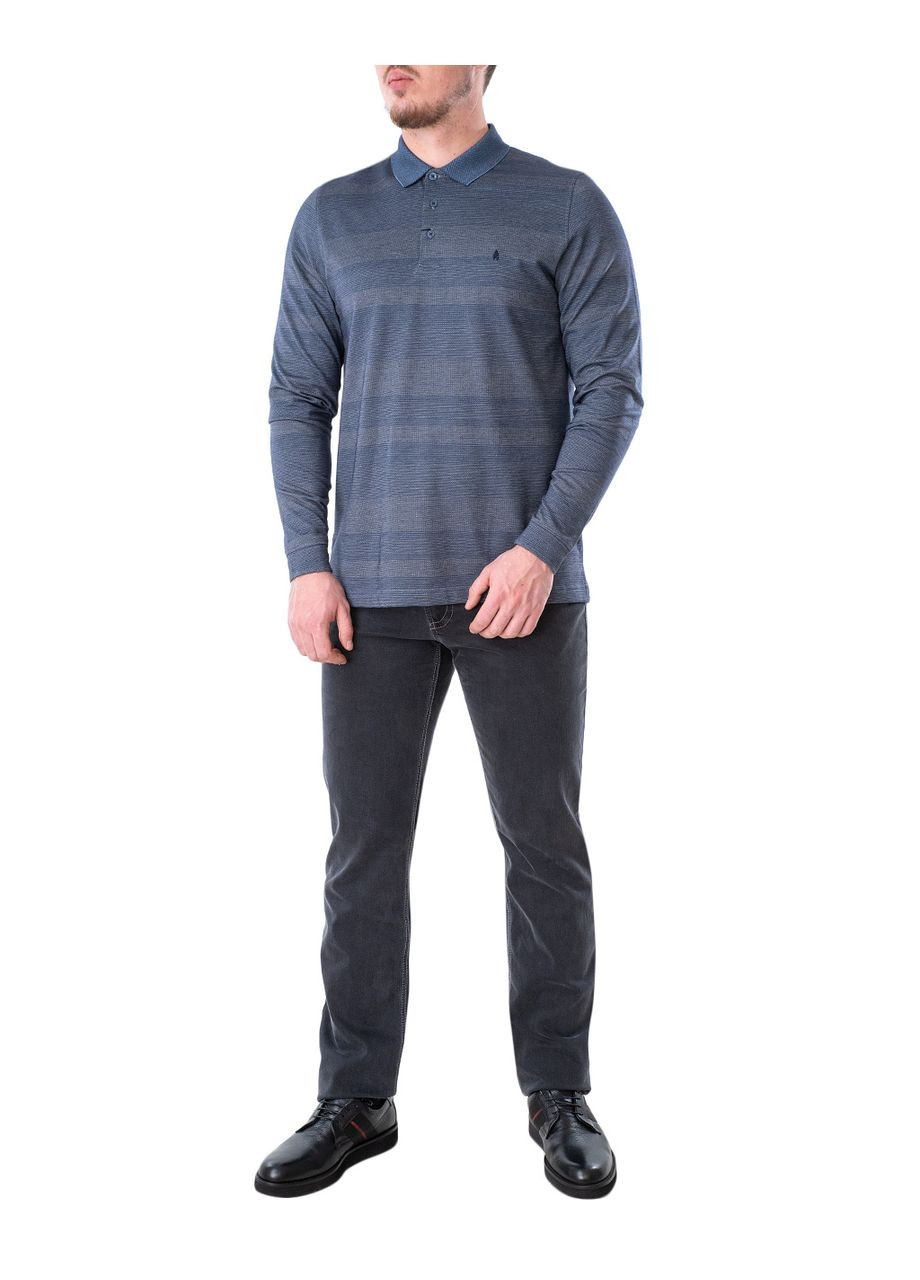 Синяя футболка-поло мужское для мужчин Ragman