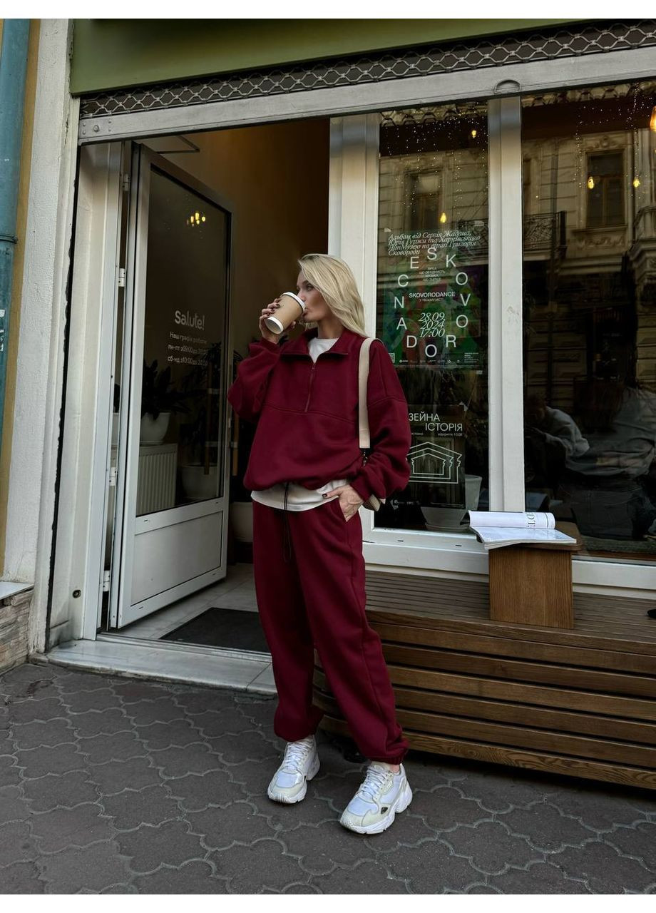 ✨ Теплий спортивний костюм з тринитки на флісі “Зимовий базовий” ✨Ознайомтесь з розмірною сіткою DK/DL Мода без кордонів (360514743)