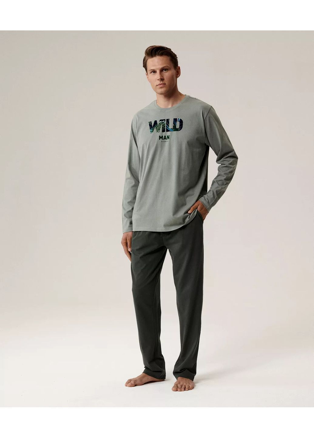 Мужская хлопковая пижама Atlantic (363838948)
