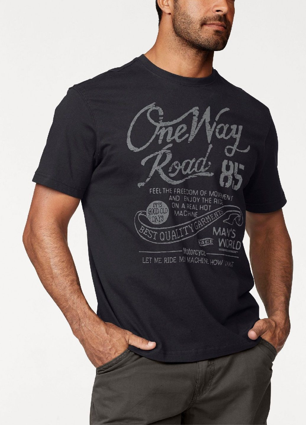 Чорна футболка Man's World