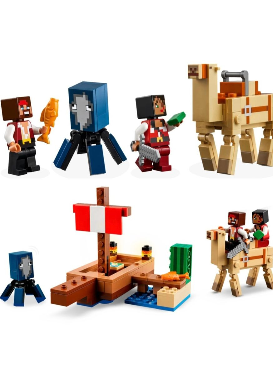Конструктор Лего Майнкрафт Подорож піратського корабля Minecraft The Pirate Ship Voyage 21259 Lego (372125311)