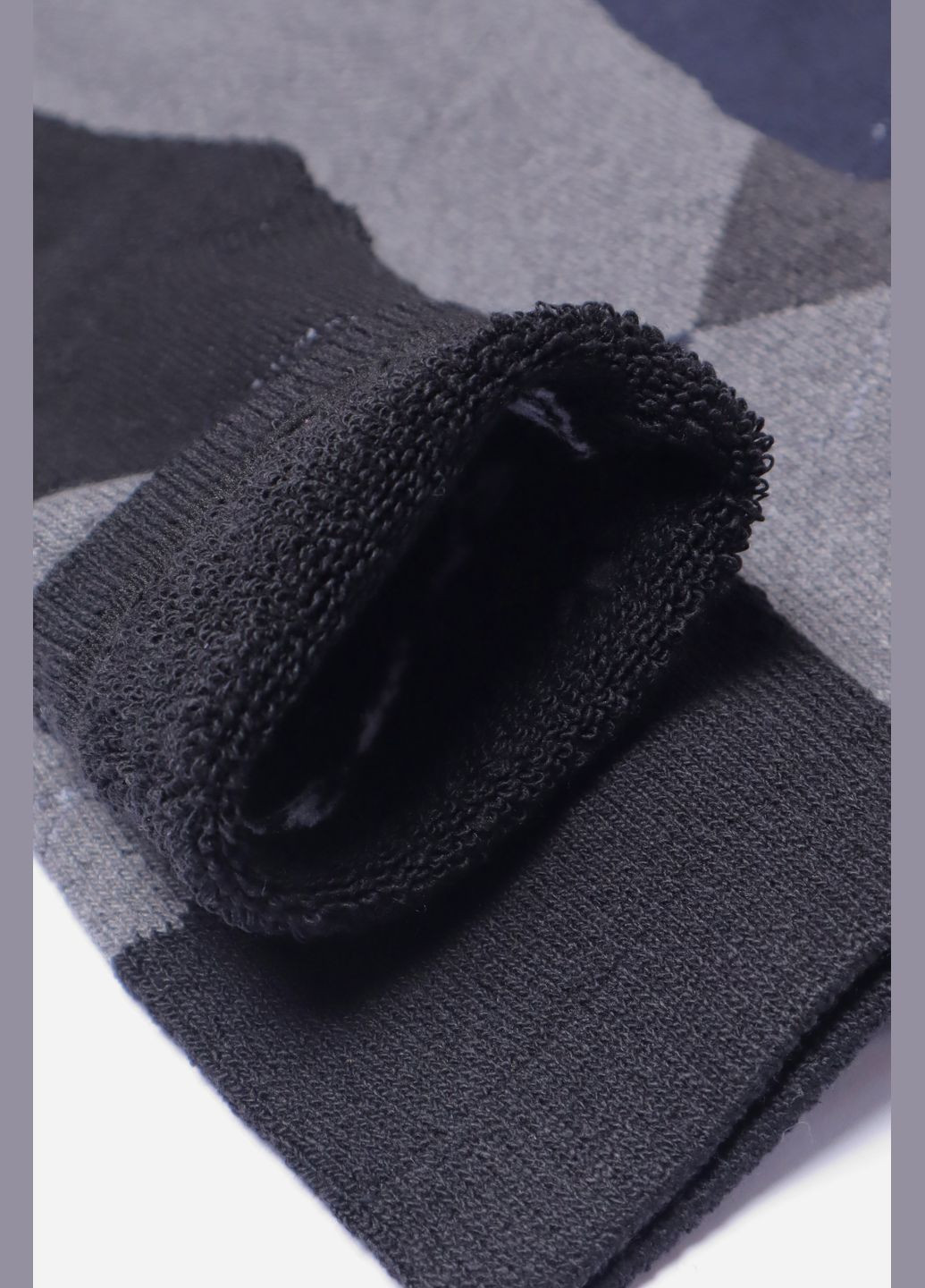 Комбіновані набір шкарпеток чоловічих махрових 3 штуки Let's Shop однотонні (305054105)