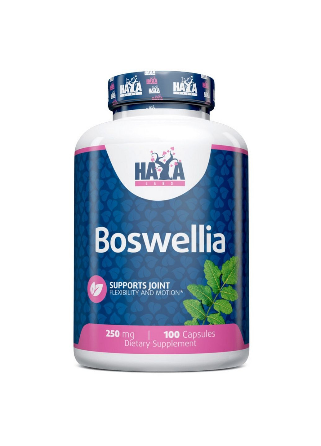 Натуральна добавка Boswellia 250 mg, 100 капсул Haya Labs (293339968)