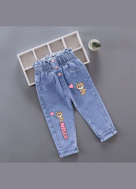 Комбинированные демисезонные брюки No Brand