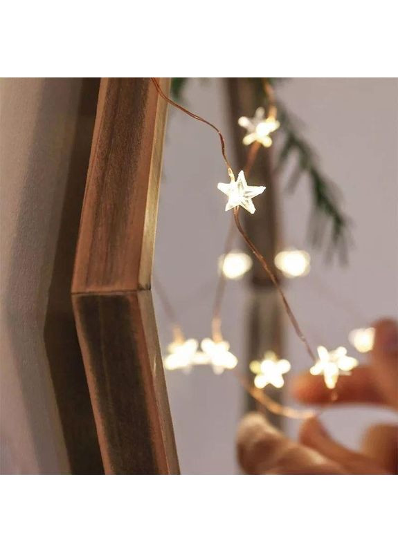 Гірлянда дріт "Зірки" 5м на батарейках No Brand (368703206)