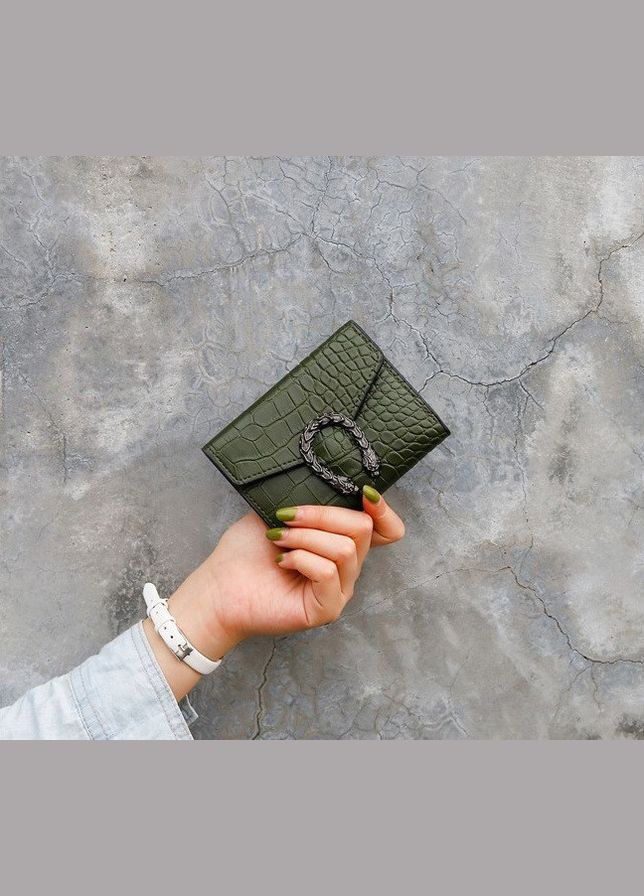 Женский мини кошелек подкова под клатч под рептилию, маленький кошелек экокожа с подковой (BRT) Brettani (336552394)