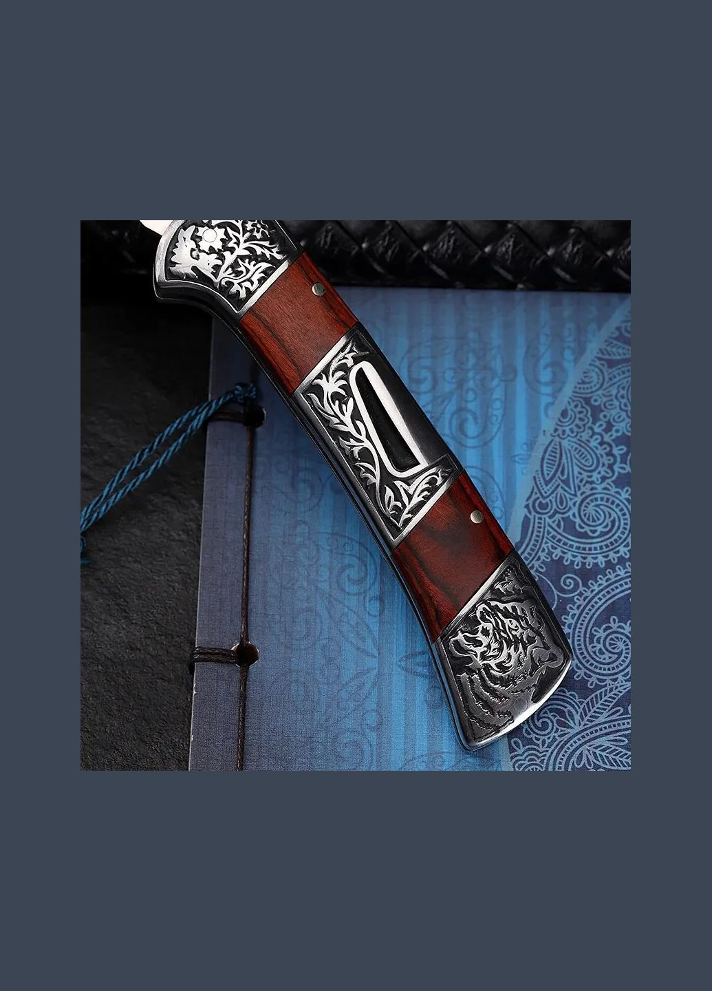 Ніж складаний В3159 Дерев'яна ручка з гравіюванням Columbia (346597110)