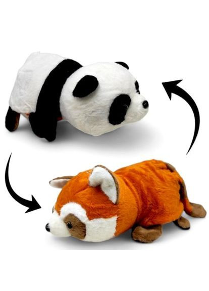 Мягкая игрушка-трансформер Панда-лисичка MIC для детей. Плюшевая игрушка для игр и сна. ProDobro (367091368)