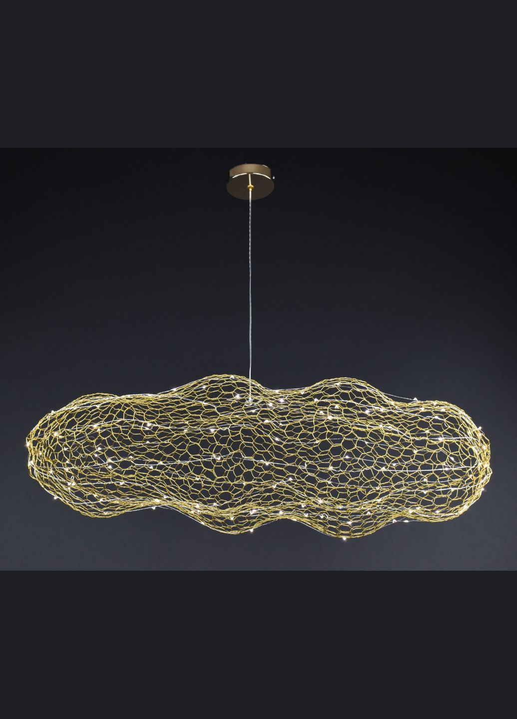 Люстра светодиодная подвесная LED светильник для квартиры на потолок лэд 27654 Золото 25-200х45х100 см. Sunnysky (364756240)