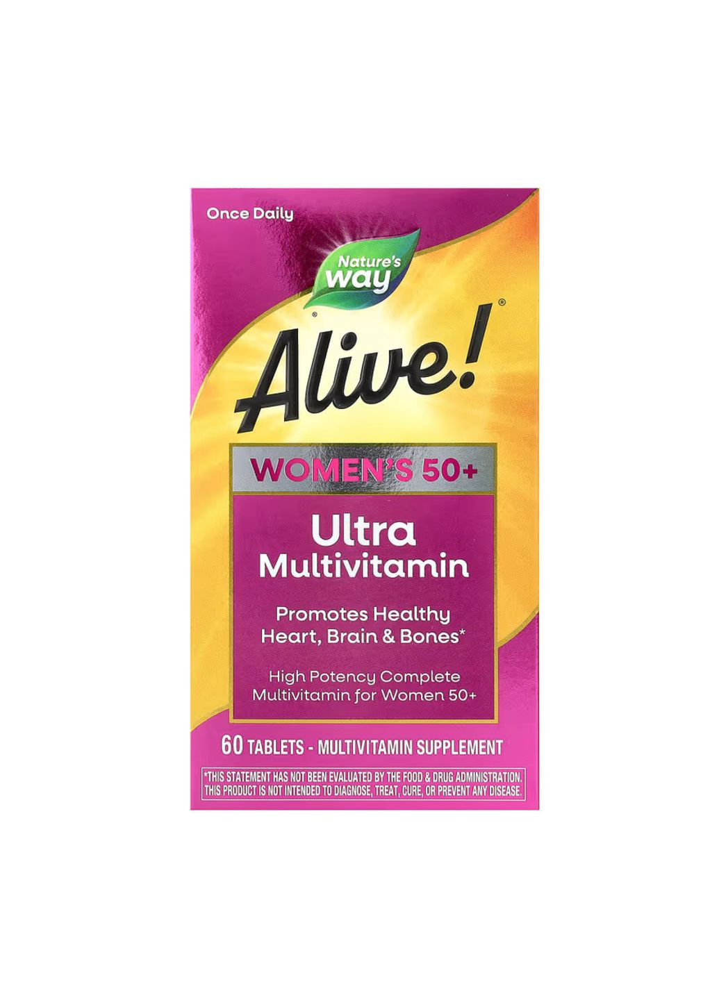 Once Daily Women 50+ Ultra Multivitamin 60 табс мультивітаміни для жінок старше 50 років здоров'я енергії ProDobro (372157148)