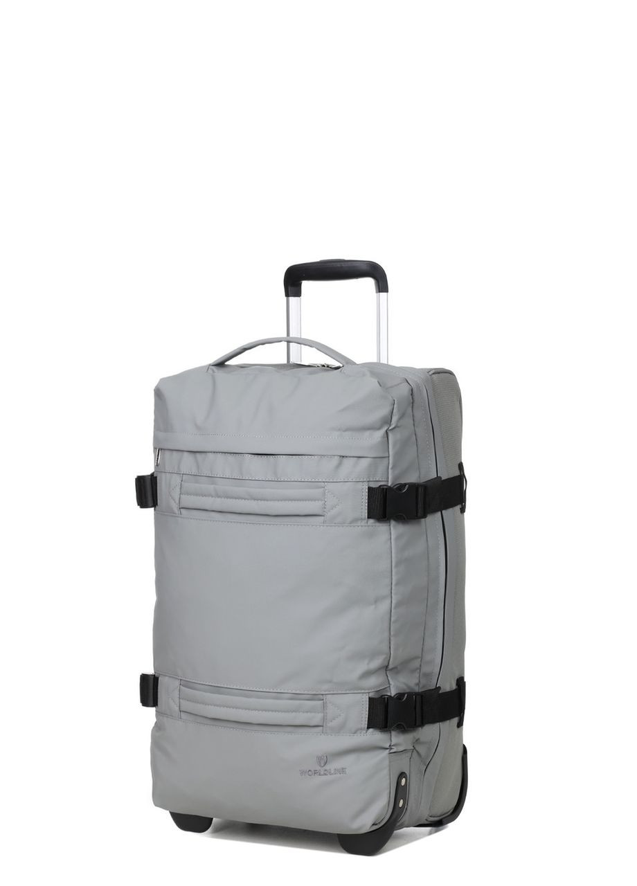 Сумка на колесах середня М сіра 60x37x22см/49л/2.4кг/ 853-60 WORLDLINE (324802212)