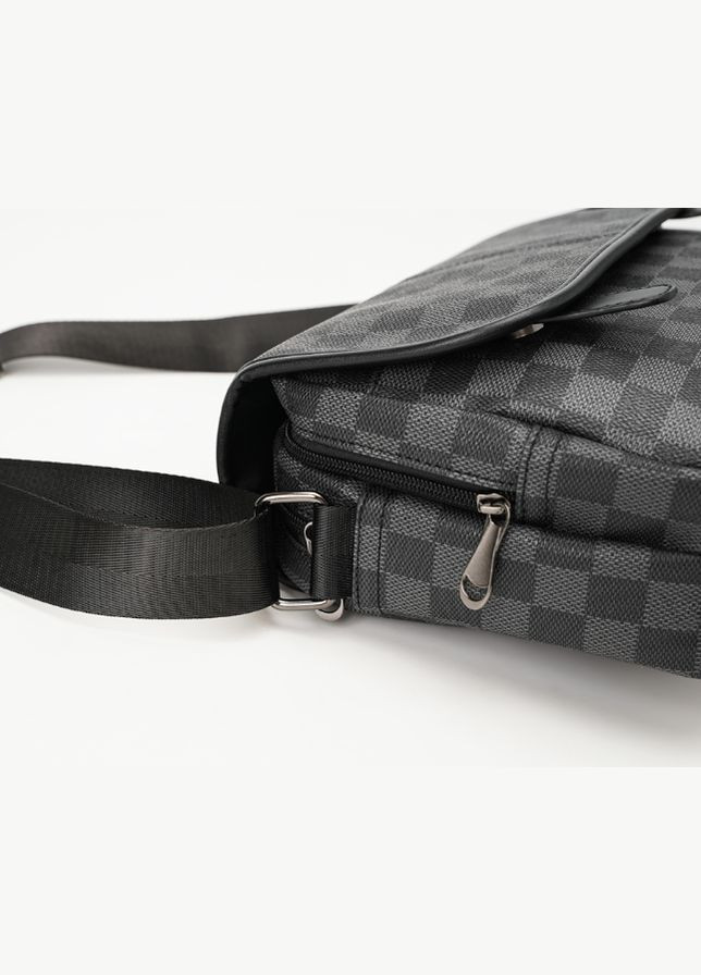 Мужская городская сумка барсетка на 2 отдела клетка Eton (316694242)