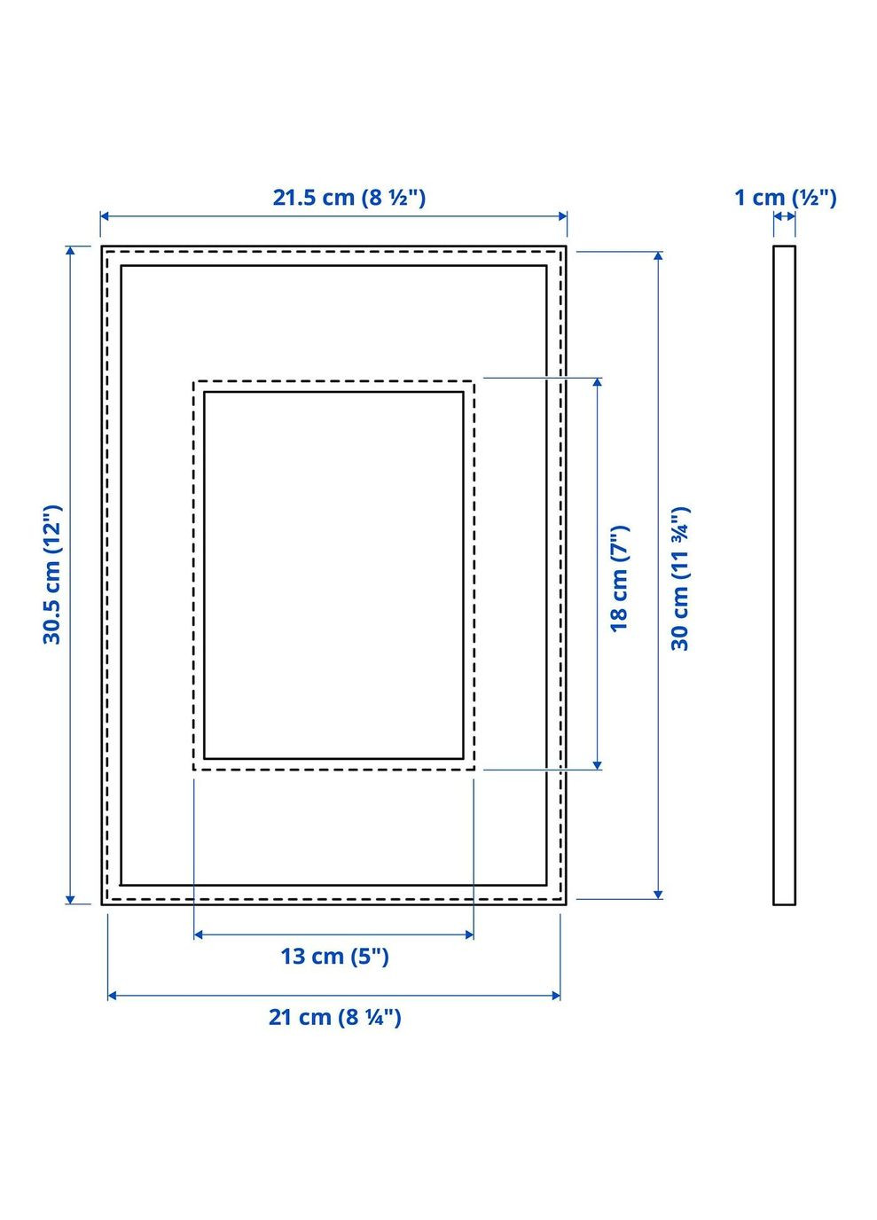 Рамка ІКЕА LOMVIKEN 21х30 см (60419392) IKEA (278407785)