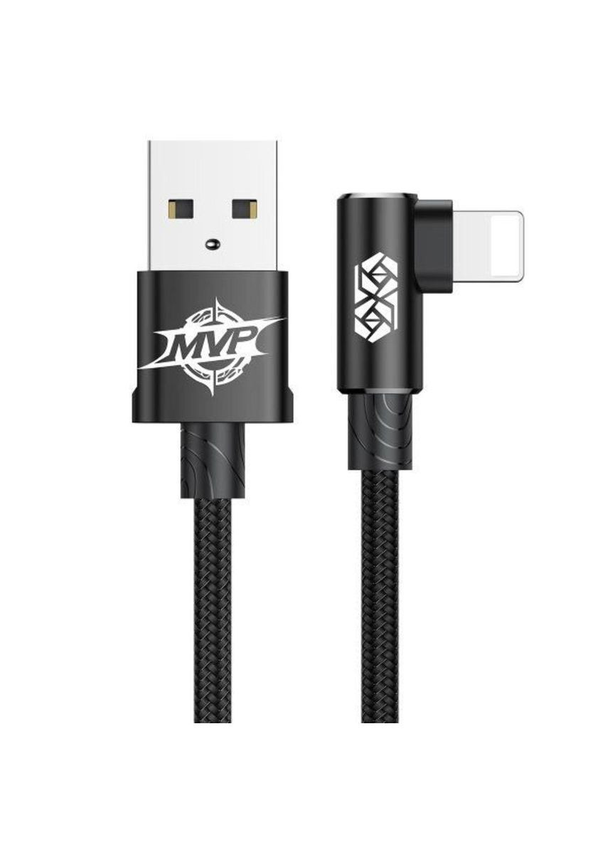 USB кабель MVP iPhone 7 8 X (L Shape) угловой чёрный 1м Baseus (279826408)