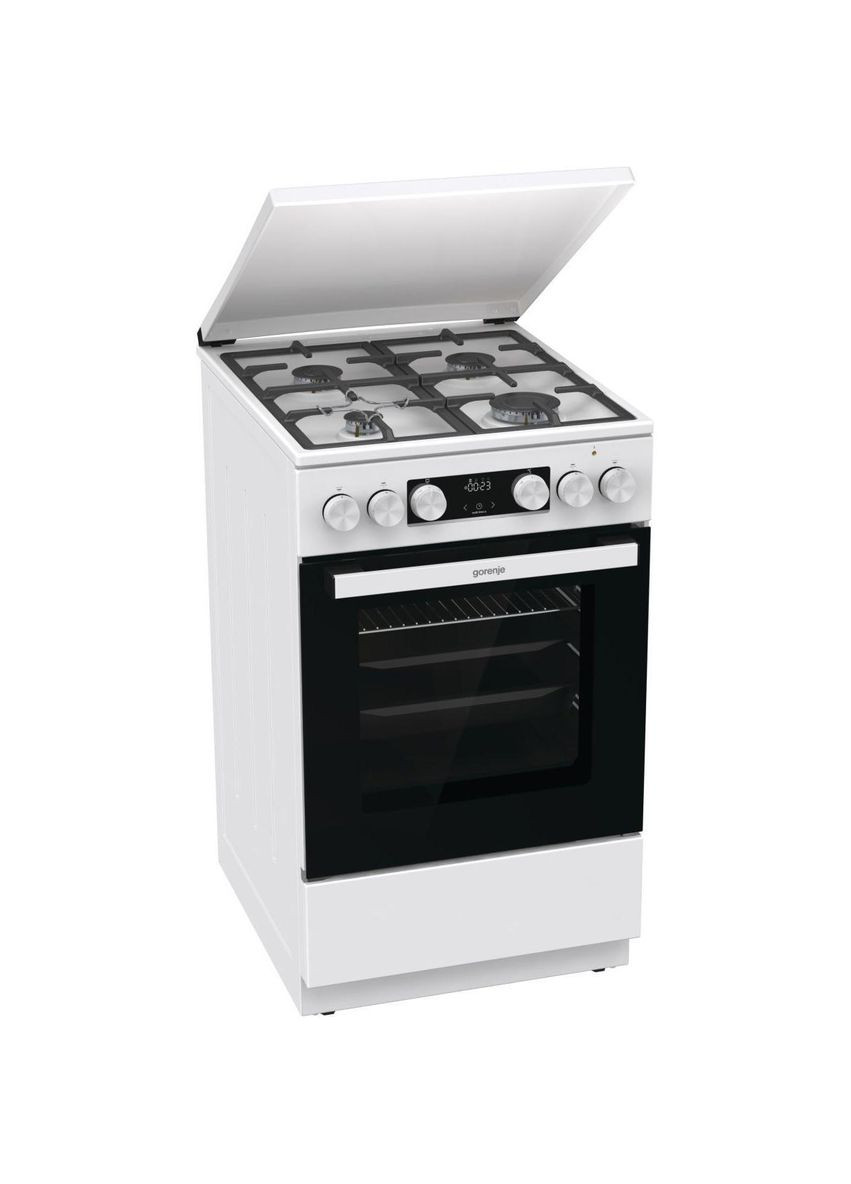 плита gk5c42wf-b комбинированная, 70л, 50x60см, iconled, чугун, с крышкой, Gorenje