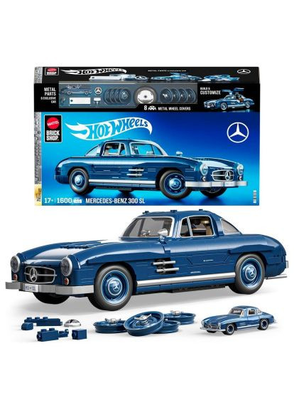 Конструктор (HWW25) Hot Wheels Brick Shop Mercedes-Benz 300 SL 1600 деталей (366478917)