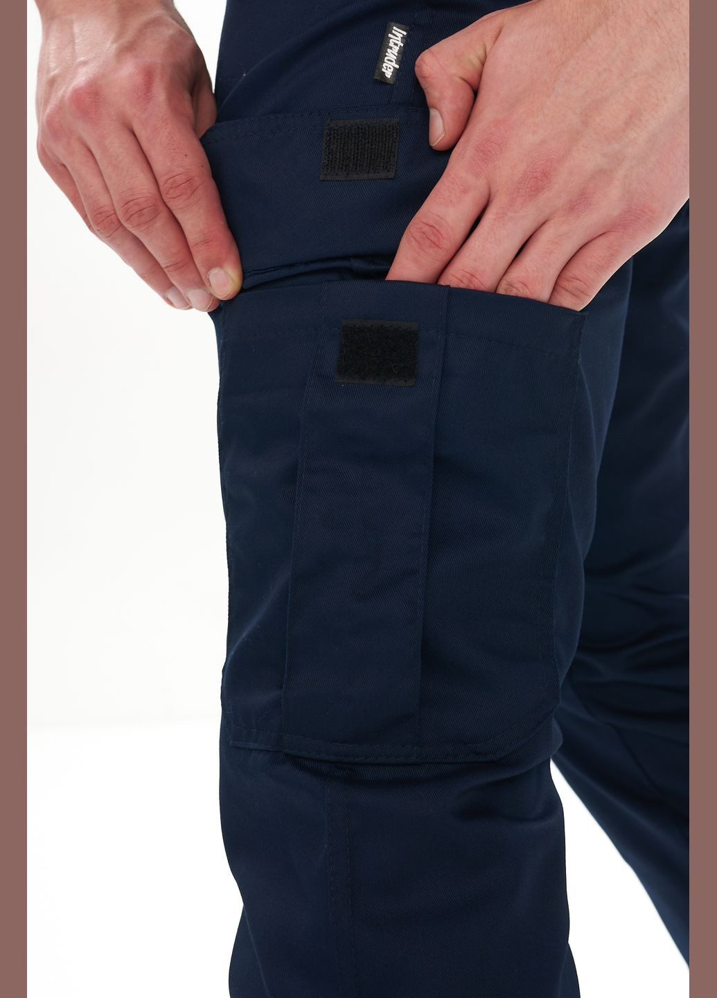 Синие повседневный, кэжуал демисезонные прямые брюки Intruder