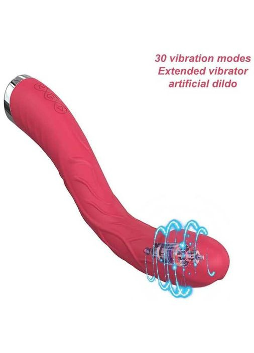 Изогнутый вибратор для стимуляции точки G 30 режимов No Brand (369609575)