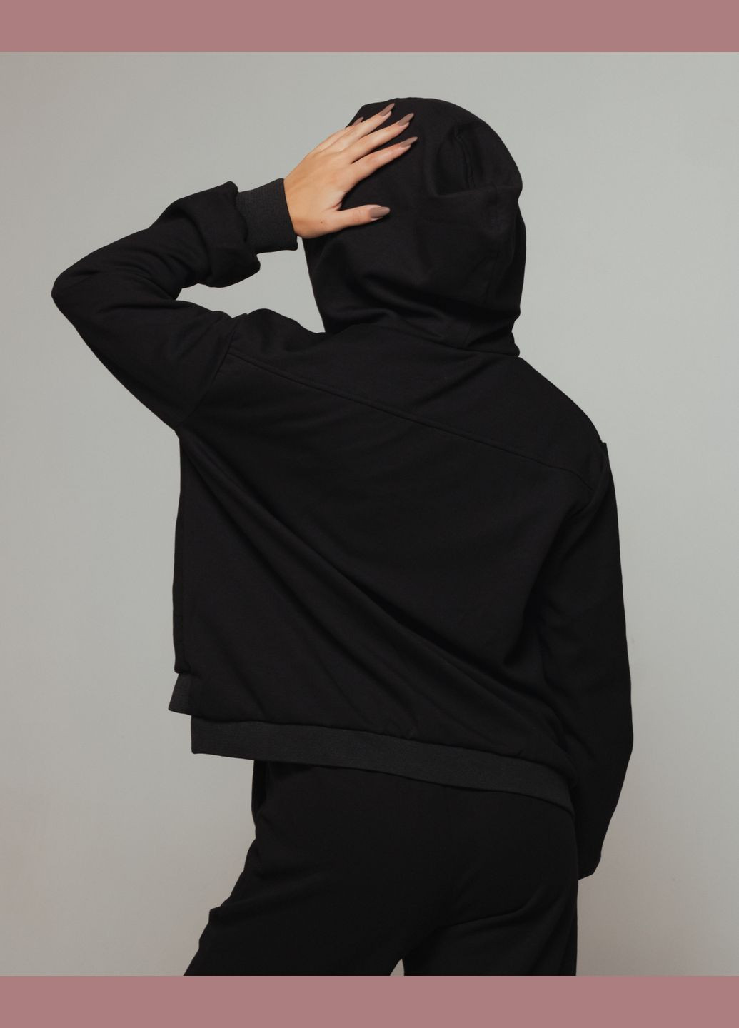 Костюм спортивний двосторонній чорний (штани, кофта) Raw (302209586)