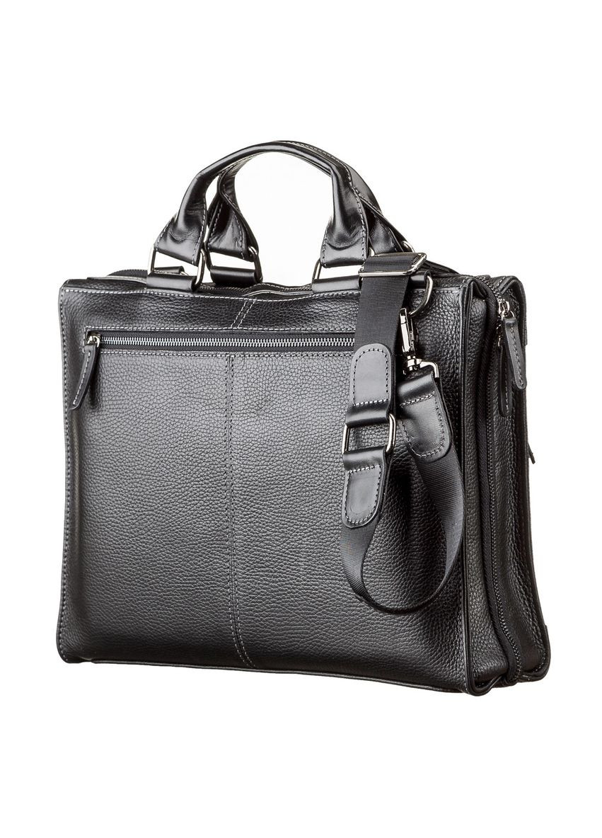 Сумка мужская 11116 кожаная Черная Shvigel (314489018)