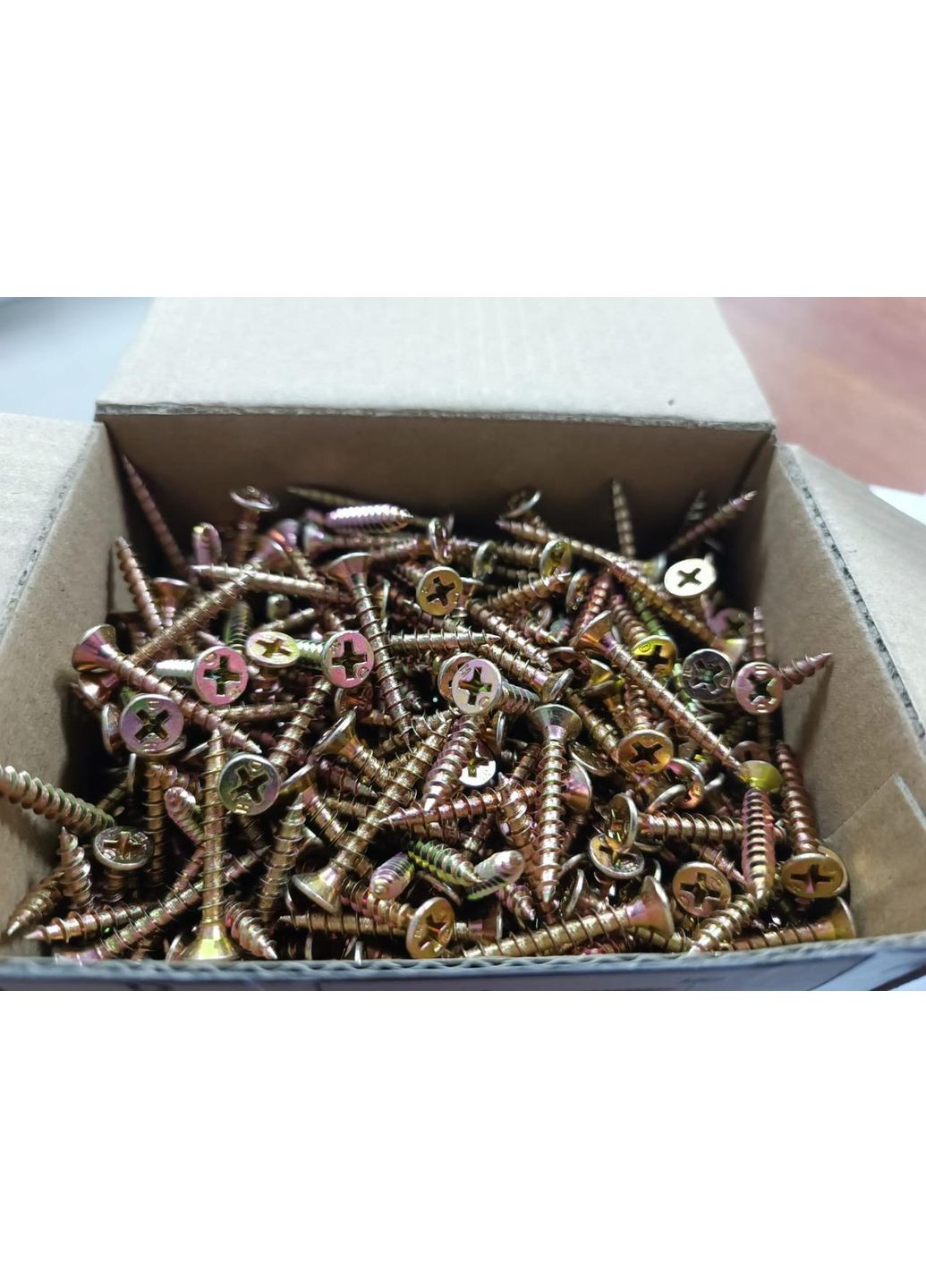 Саморіз універсальний 4×30 мм високоміцний з потайною головкою і повною різьбою для ДВП жовтий цинк (50 шт) Zip-пакет Shenzhen (369717857)