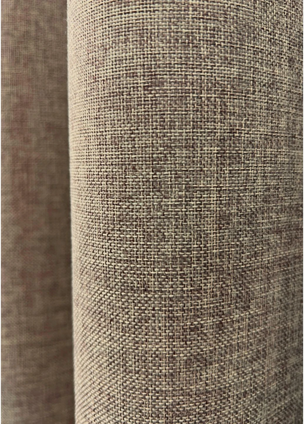 Однотонна тканина "Льон Мішковина" колір капучино 1921ш VR-Textil (385204259)