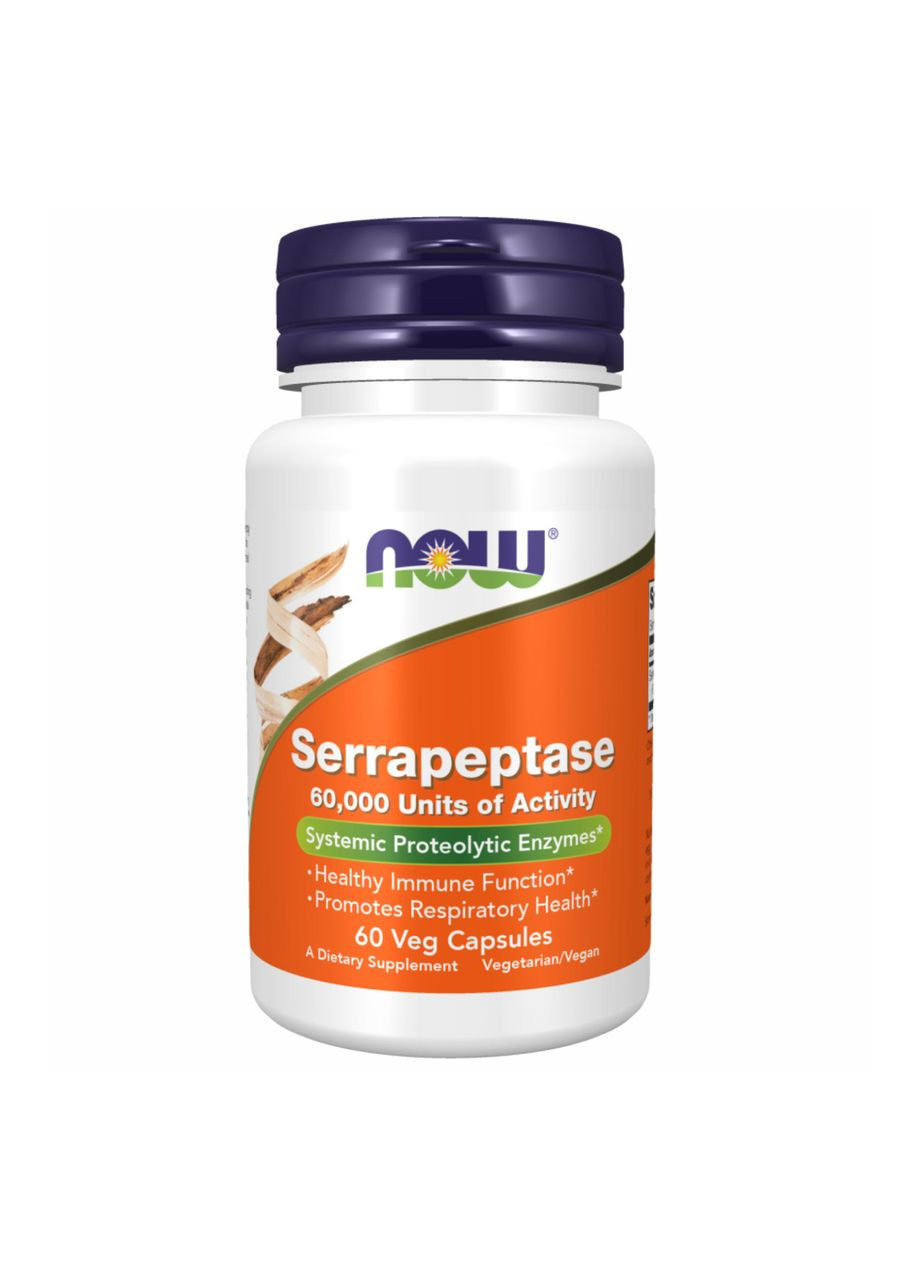 Serrapeptase 60,000 Units - 60 vcaps Now Foods (369397976)