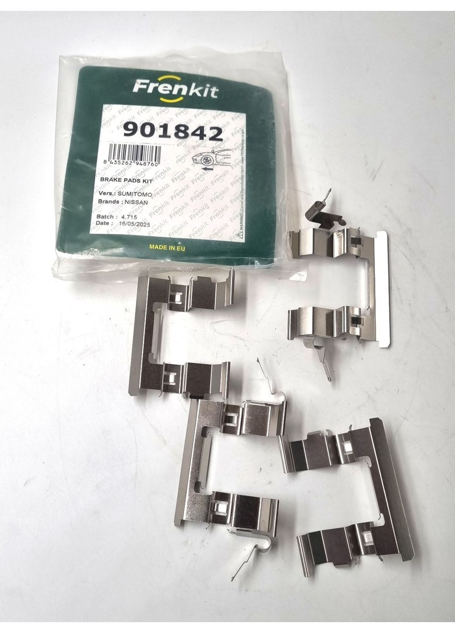 Пружинная защелка суппорта 901842, Nissan Tiida, Juke 2007- OEM 41080-AU025 Frenkit (360503566)