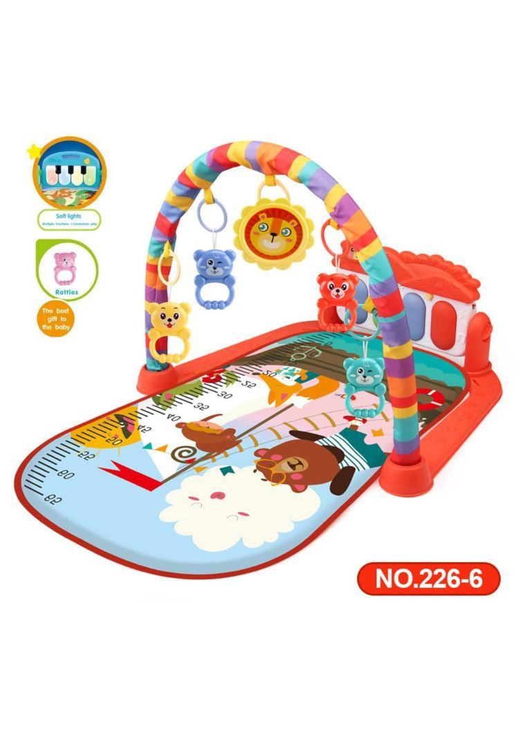 Детский развивающий коврик с музыкой и погремушками 226-6 Оранжевый Том.М (327797032)