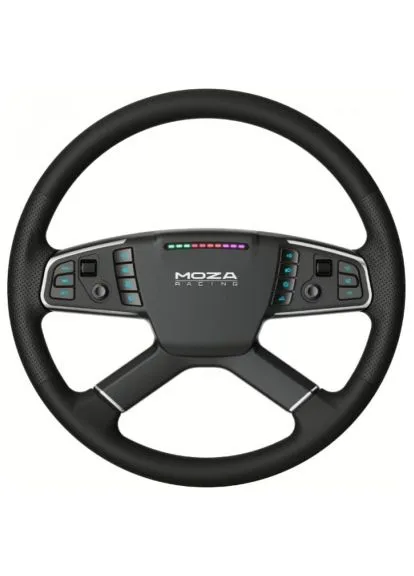Руль TSW Truck 40см., 14 кн. RGB, черный MOZA (380387545)