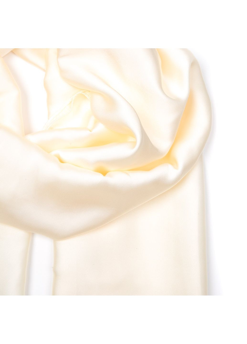 Палантин женский однотонный атлас бежевый КРИСТАЛ LuckyLOOK 723-467 (326487870)