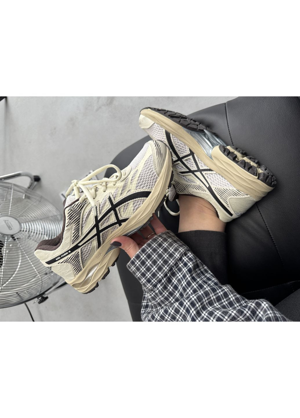 КРОССОВКИ ЖЕНСКИЕ ASICS GEL-FLUX 4 BEIGE ASC-0153 АСИКС ГЕЛЬ ФЛЮКС No Brand бежевые демисезоны (367166992)