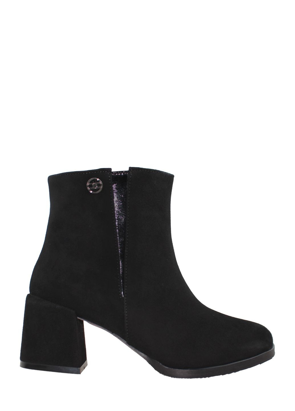 Осенние ботинки m2511-11 черный Marini из натуральной замши