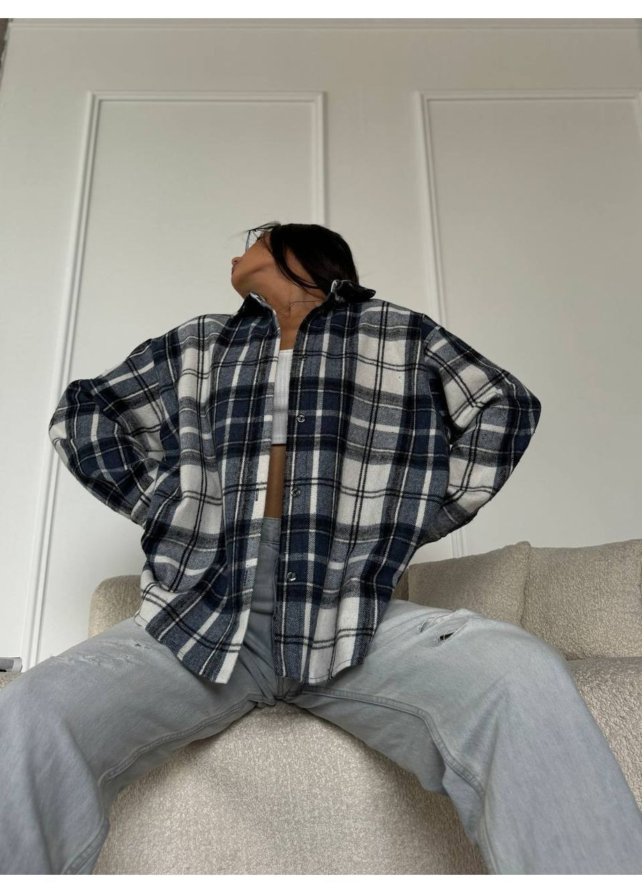 Жіноча трендова сорочка в клітинку з турецького кашеміру Vakko (363621432)