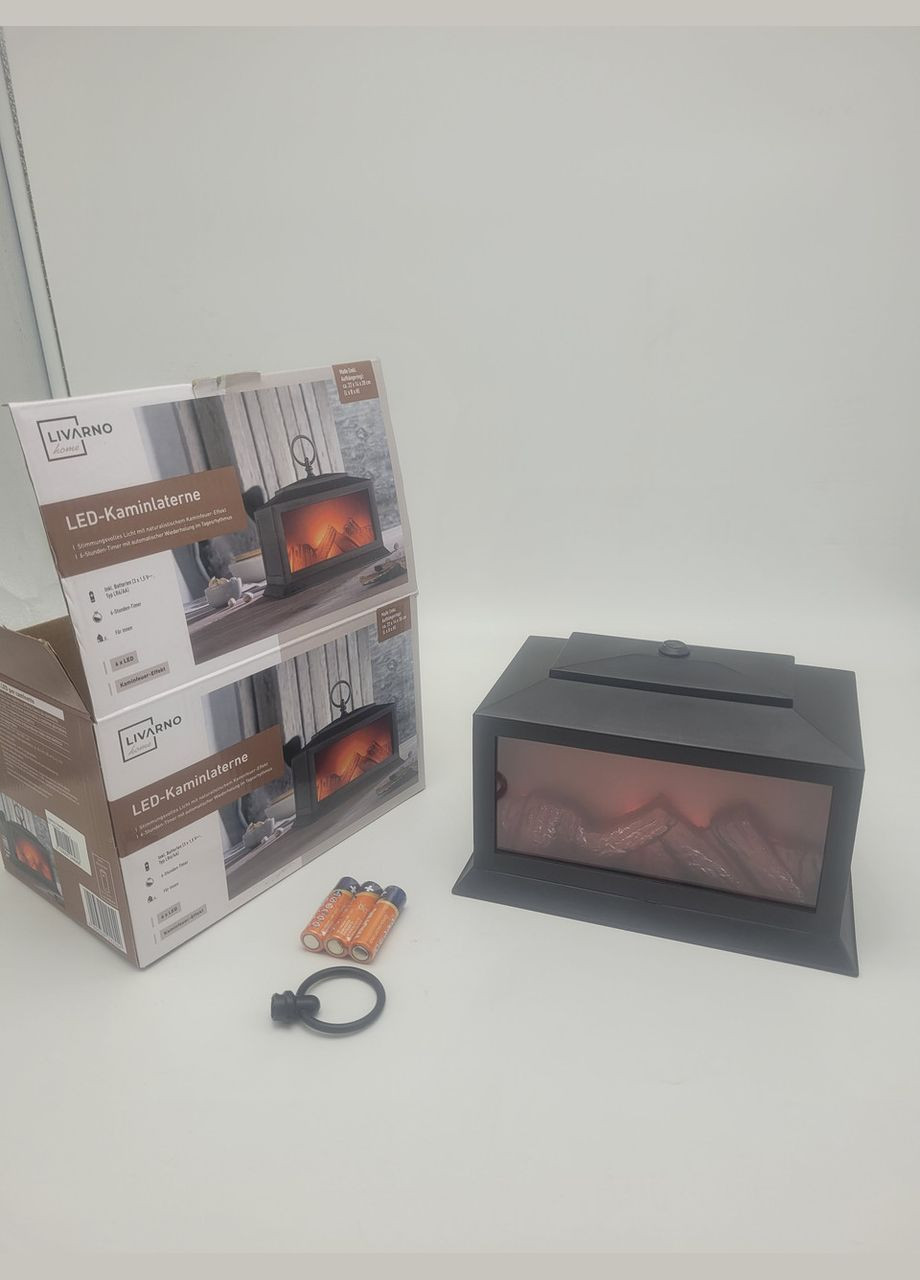Утинка! Новогодний LED фонарь – камин с имитацией огня и таймером. Livarno home (365591440)