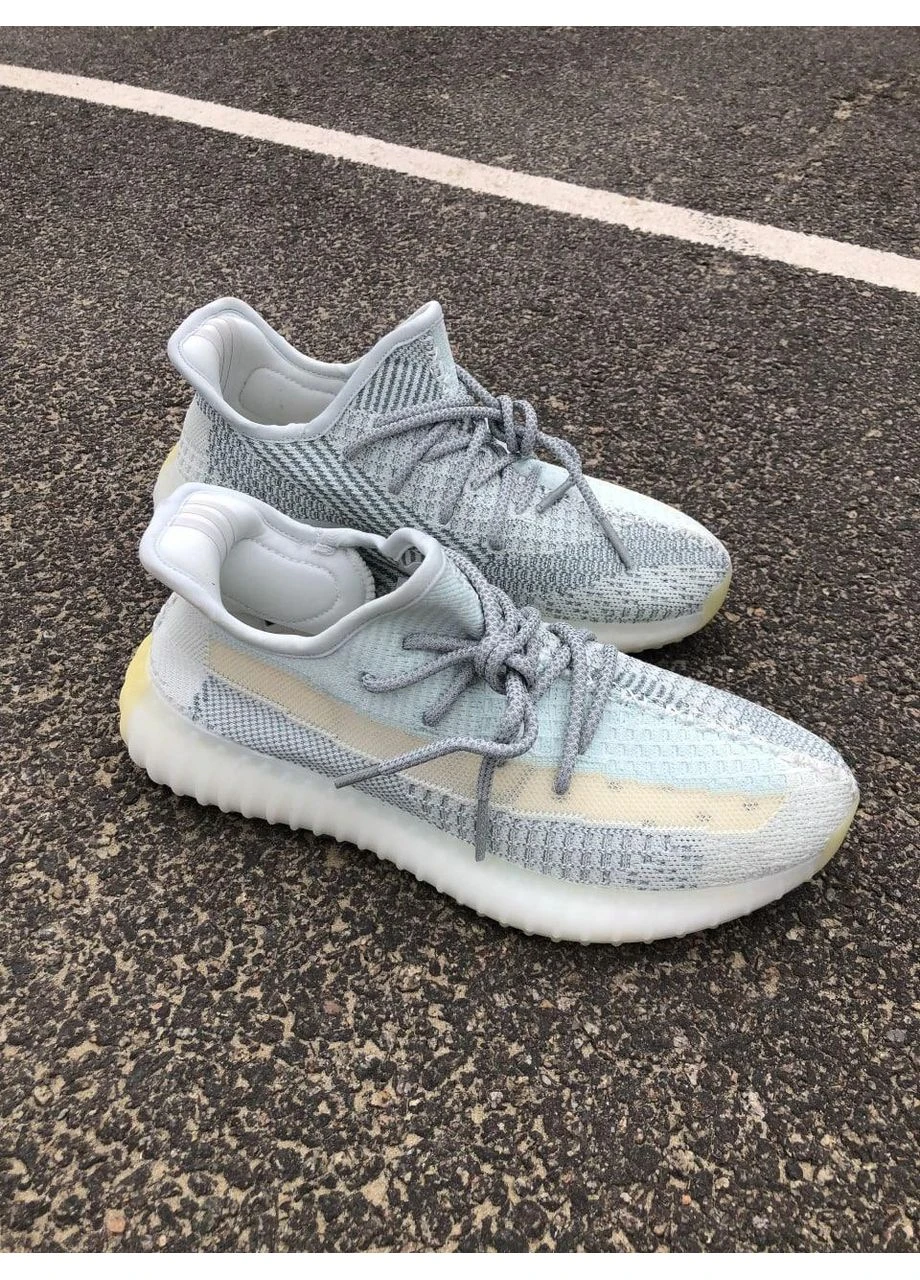 Белые летние кроссовки adidas yeezy boost 350 v2 cloud white reflective 2.0 адидас изи буст No Brand